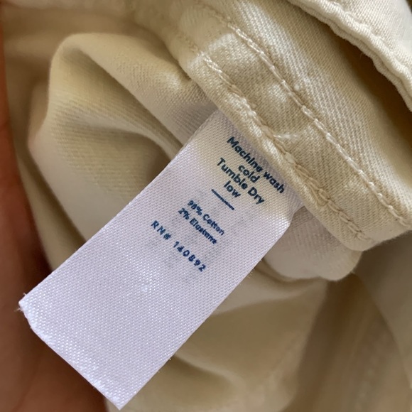 Marine Layer Bridget High Rise Wide Leg Baggy Sz 6 Stretch Jean In Cream - Picture 4 of 12